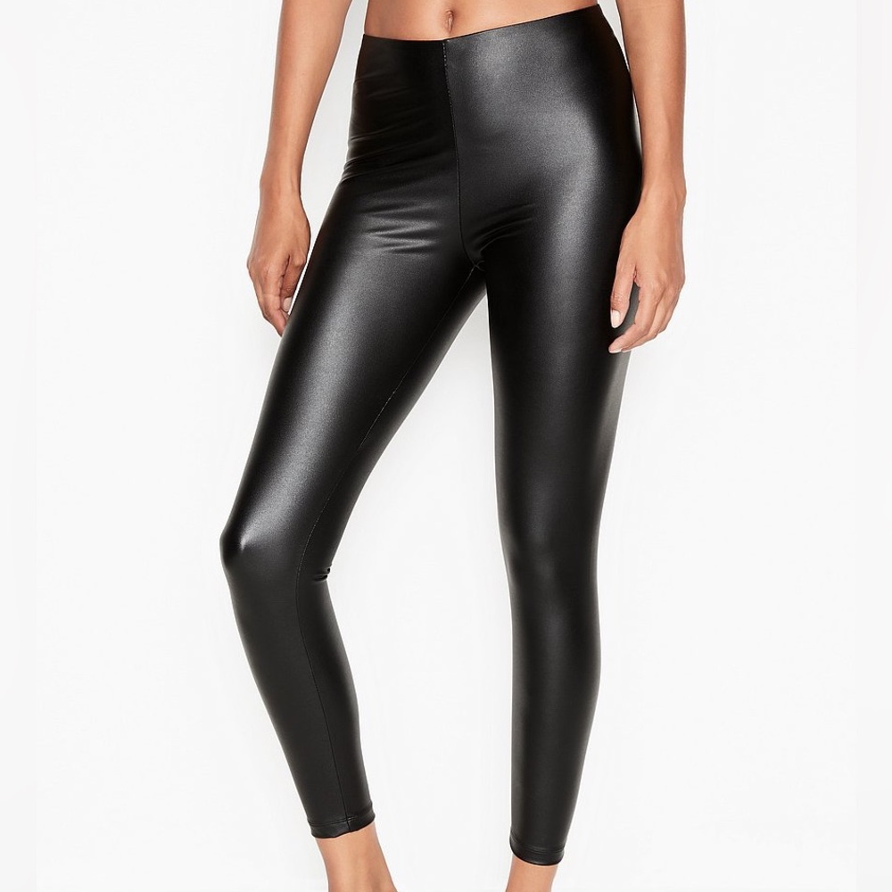 NWT Victoria’s Secret Faux Leather Leggings - Picture 1 of 6